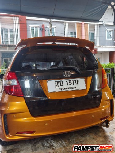 Jazz GE ส้ม หุ้ม เคฟล่า epoxy ฝาหน้า+ฝาท้าย