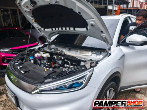 Byd atto 3 สีขาว unlock + sentry mode + ตะแกรงกันหนู