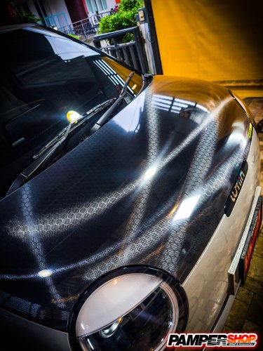 Lumin หุ้มสติ๊กเกอร์เคฟล่า ฝาหน้า รังผึ้งเงา (เกรด PET)