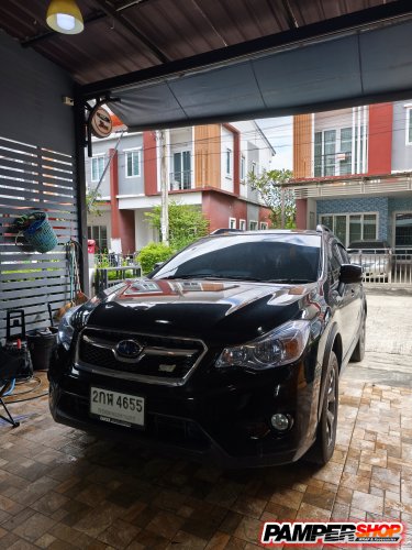 Subaru XV ขัดไฟหน้า + หุ้มฟิล์มไฟ TPH สีฟ้าอ่อน Hybrid + เปลี่ยนหลอดไฟหน้า LED T120