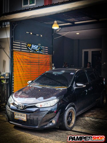 Toyota Yaris Hatchback ฝาหน้า + ฝาท้าย หินอ่อน FROGED (เกรด PET)