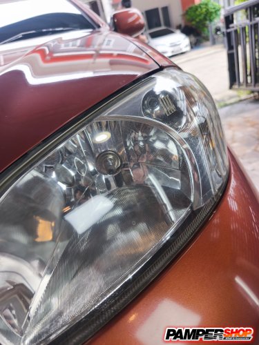 Toyo Vios gen 1 ขัดไฟ+หุ้มฟิล์ม TPU ใส