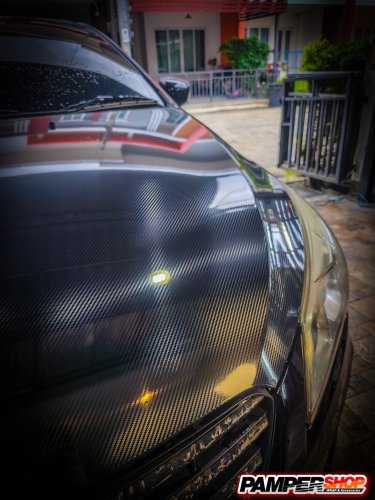 Suzuki Ciaz หุ้มสติ๊กเกอร์เคฟล่า ฝาหน้า Epoxy ( เกรด PET )