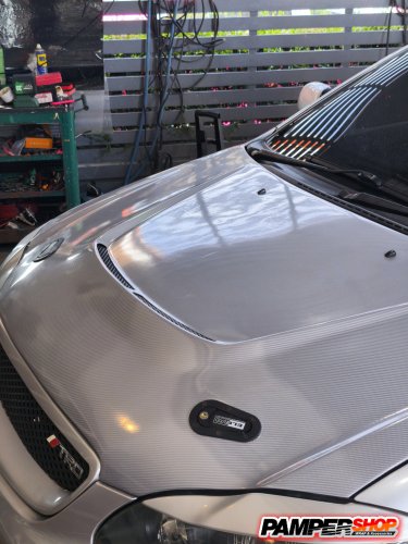 Altis หุ้มฝาหน้าเคฟล่า 6D สีบรอนซ์เงิน เทา ฝาหน้าแต่งเจอะ ( PVC 6D )