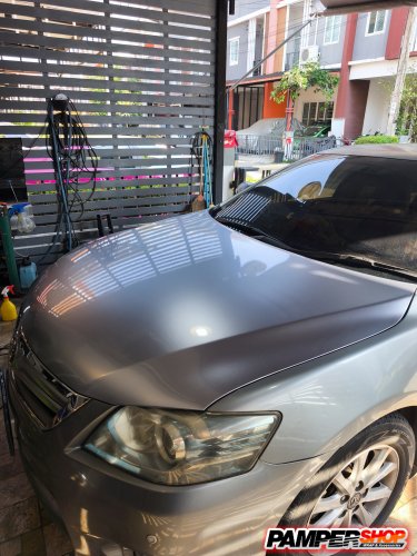 toyota camry หุ้มสติ๊กเกอร์ ฝาหน้า สีบรอนซ์เงิน PET Liquid Silver