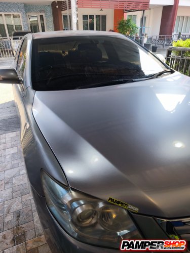 toyota camry หุ้มสติ๊กเกอร์ ฝาหน้า สีบรอนซ์เงิน PET Liquid Silver