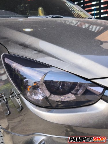 ขัดไฟหน้า+หุ้มฟิล์ม ( เกรด PVC ) สีดำเข้ม