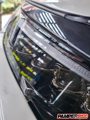 ขัดไฟหน้า+หุ้มฟิล์ม ( เกรด TPU 3-5 ปี ) สีใส