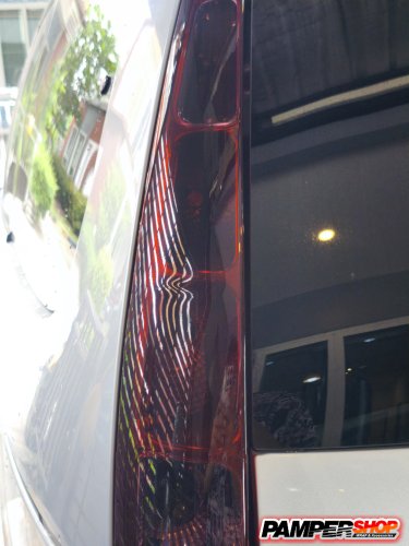 ขัดไฟหน้า+หุ้มฟิล์ม ( เกรด TPH ) สีดำอ่อน สโม๊ก