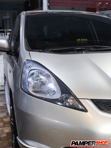 honda Jazz GK ขัดไฟหน้า + หุ้มฟิล์มไฟ สีฟ้าไฮบริด เกรด TPH