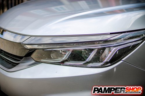 City 1.0 Turbo หุ้มฟิล์มสติ๊กเกอร์ กระจังหน้า เปลี่ยนจาก โคเมี่ยมเป็นดำเงา